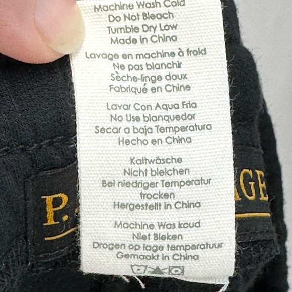 PJ Salvage Drawstring Tie Dye Lounge Sleep Jogger Pants - Black Rust Orange - Picture 9 of 9